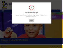 Tablet Screenshot of lockportschools.org