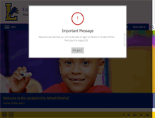 Tablet Screenshot of lockportschools.net